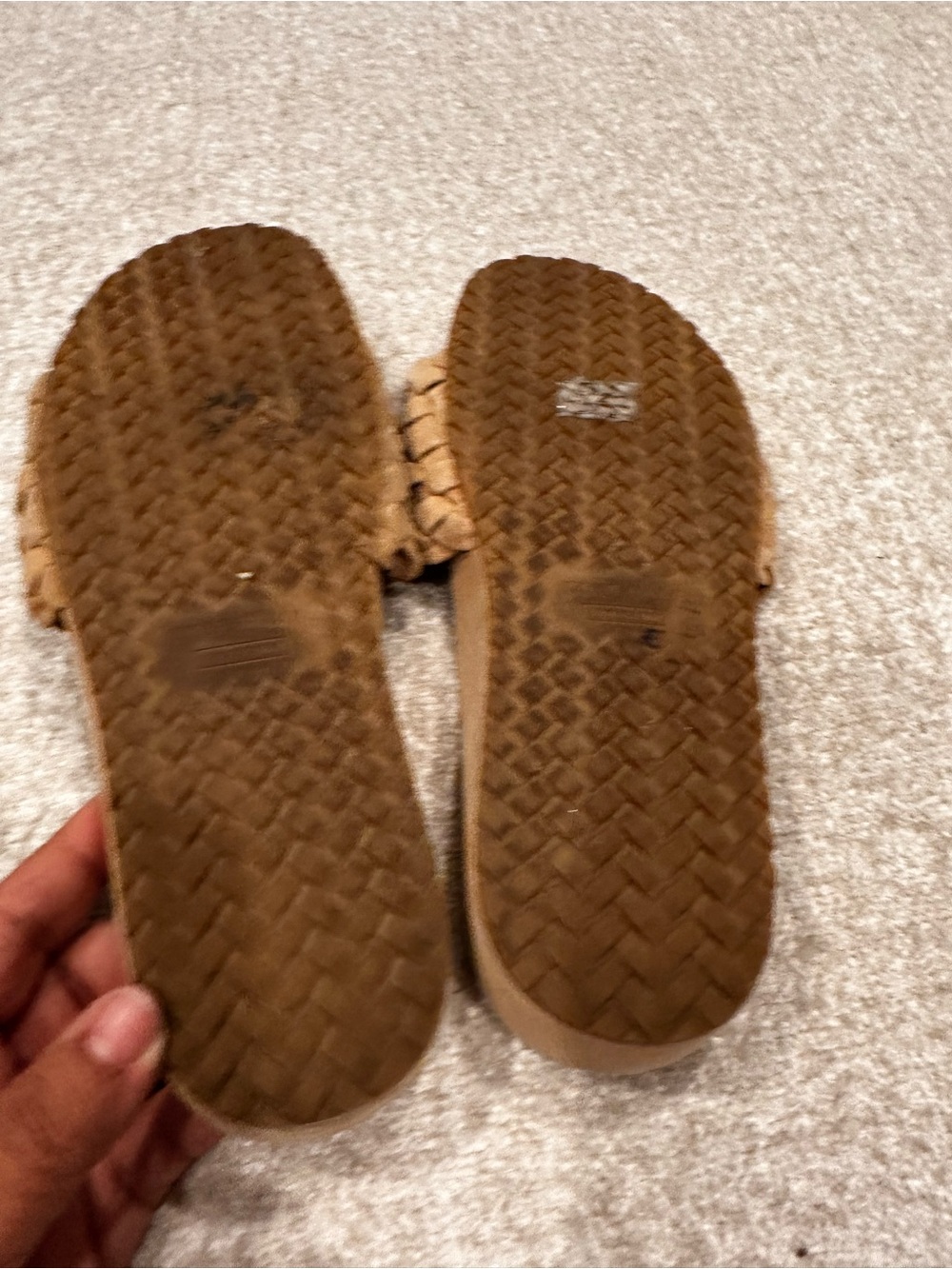 Cole Haan Women's Braided Slide Sandals in Tan - Picture 3 of 6